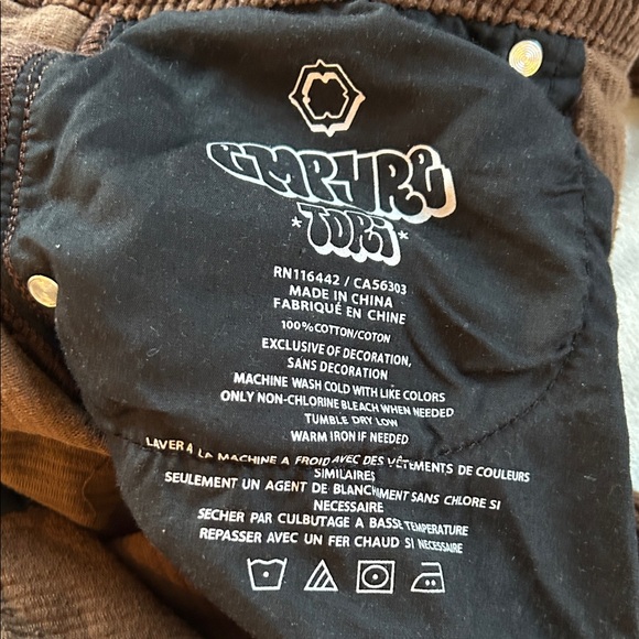 Empyre Tori Relaxed Wide-Leg Corduroy Pants in Dark Chocolate - Picture 10 of 10